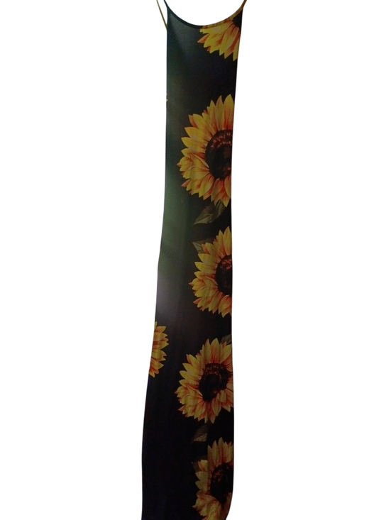 SHEIN Dresses & Skirts - Shein Very Long Sunflower Spaghetti Strap Pencil Dress Size Large
